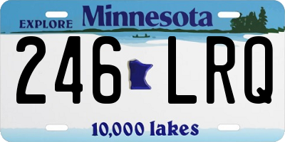 MN license plate 246LRQ