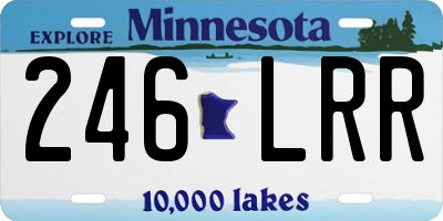 MN license plate 246LRR