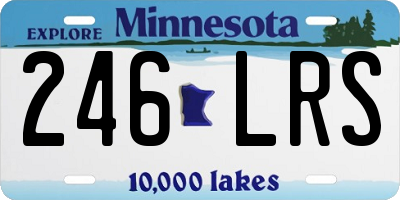 MN license plate 246LRS