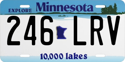 MN license plate 246LRV
