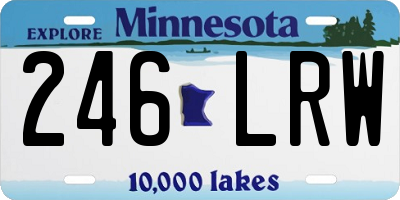 MN license plate 246LRW