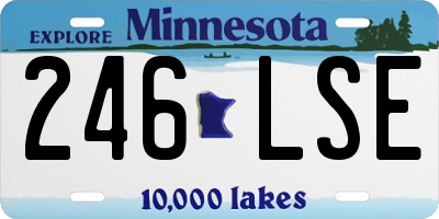 MN license plate 246LSE