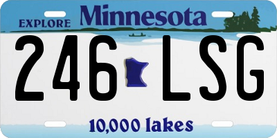 MN license plate 246LSG