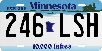 MN license plate 246LSH