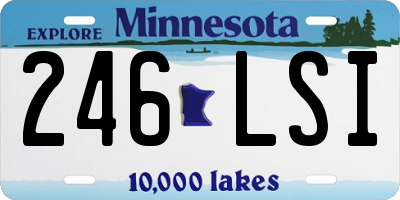 MN license plate 246LSI