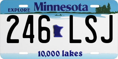 MN license plate 246LSJ