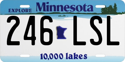 MN license plate 246LSL