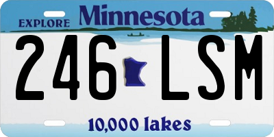 MN license plate 246LSM