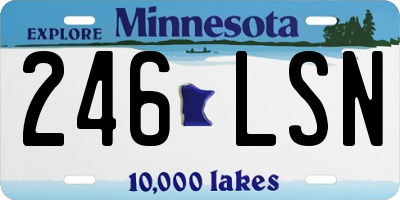MN license plate 246LSN