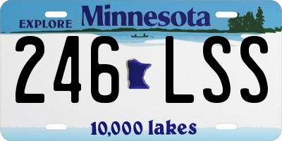 MN license plate 246LSS
