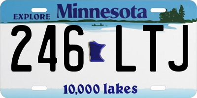 MN license plate 246LTJ