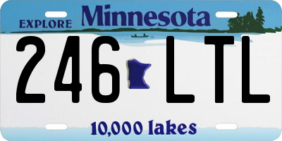 MN license plate 246LTL