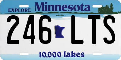 MN license plate 246LTS