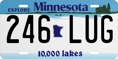 MN license plate 246LUG