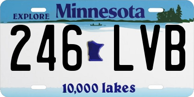 MN license plate 246LVB