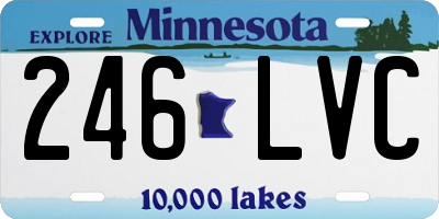 MN license plate 246LVC