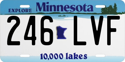 MN license plate 246LVF