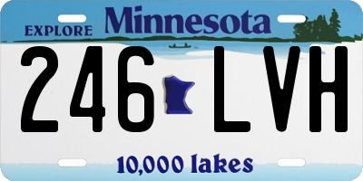 MN license plate 246LVH