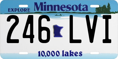 MN license plate 246LVI