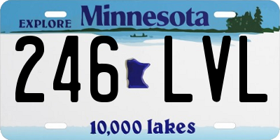 MN license plate 246LVL
