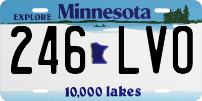 MN license plate 246LVO
