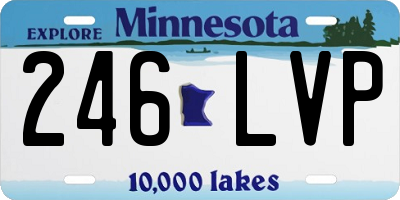MN license plate 246LVP