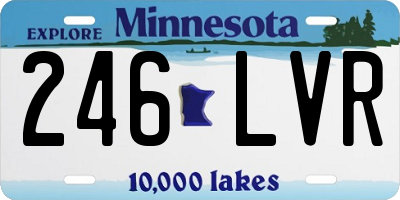 MN license plate 246LVR