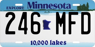 MN license plate 246MFD