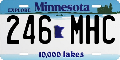 MN license plate 246MHC