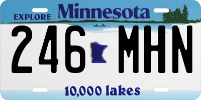MN license plate 246MHN