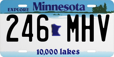 MN license plate 246MHV
