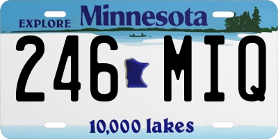 MN license plate 246MIQ