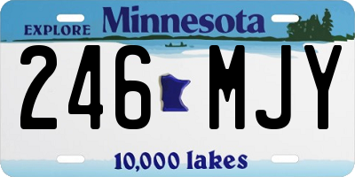 MN license plate 246MJY