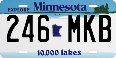 MN license plate 246MKB