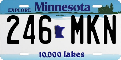 MN license plate 246MKN