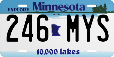MN license plate 246MYS