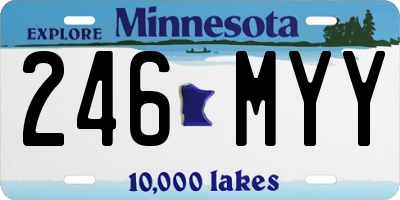 MN license plate 246MYY