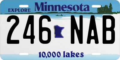 MN license plate 246NAB
