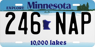 MN license plate 246NAP