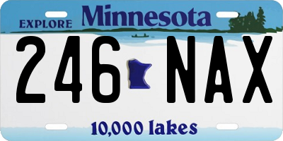 MN license plate 246NAX
