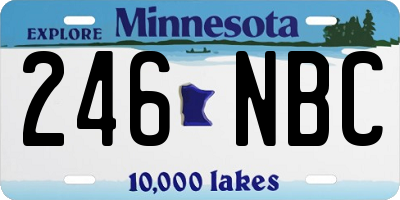 MN license plate 246NBC