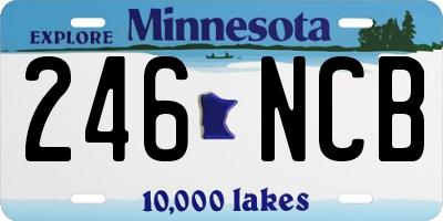 MN license plate 246NCB