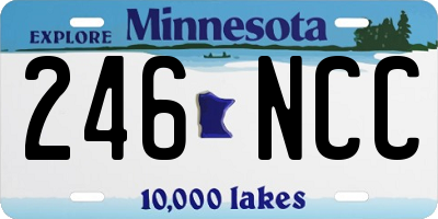 MN license plate 246NCC