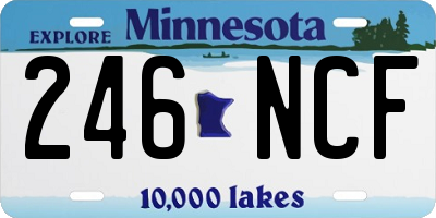 MN license plate 246NCF