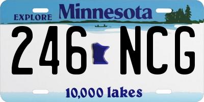 MN license plate 246NCG