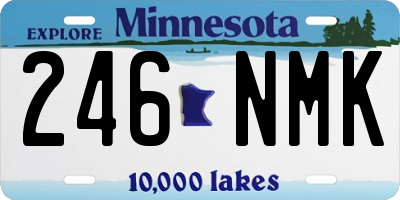 MN license plate 246NMK