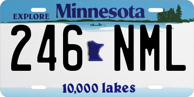 MN license plate 246NML
