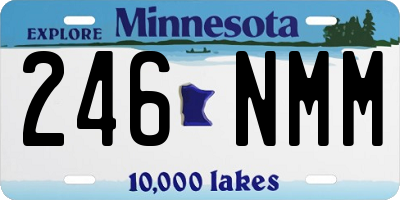 MN license plate 246NMM