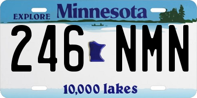 MN license plate 246NMN