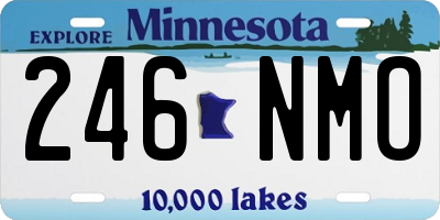 MN license plate 246NMO